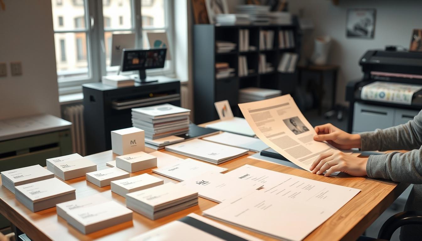 Impression business avec soin
